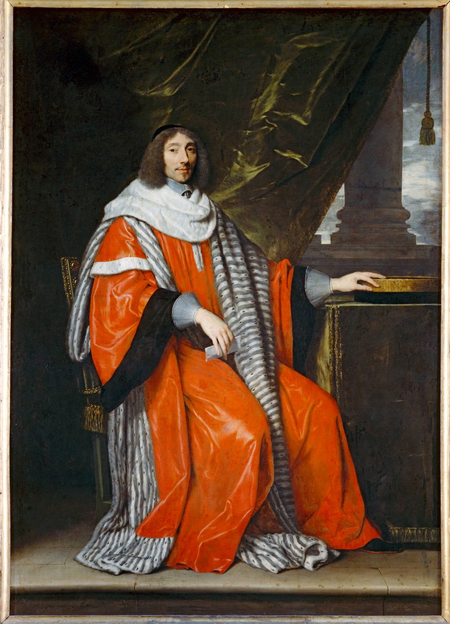 Jean-Antoine de Mesme, president au Parlement de Paris - Jean-Antoine de Mesmes, předseda pařížského parlamentu ... od Philippe de Champaigne