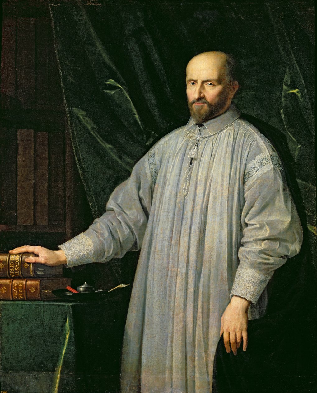 Jean Duvergier de Hauranne (1581-1643) opat Saint-Cyran, kolem 1646-48 od Philippe de Champaigne