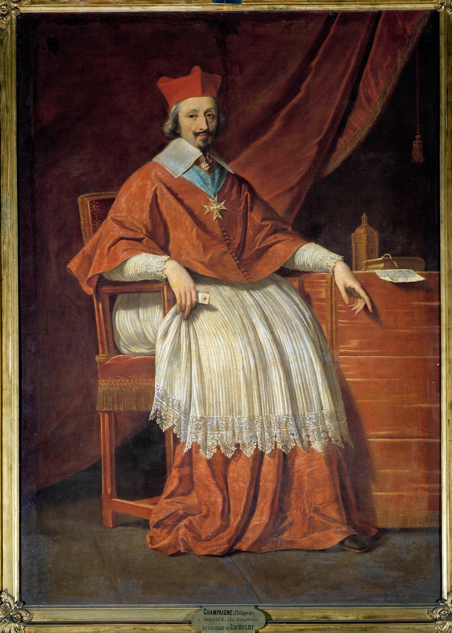 Celovečerní portrét kardinála Richelieu (1585-1642) Obraz Philippe de Champaigne (1602-1674) od Philippe de Champaigne