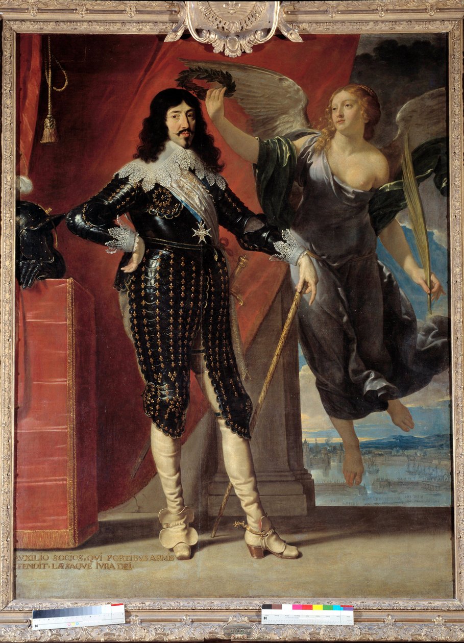 Portrét na nohou Ludvíka XIII. (1601-1643) korun od Victory. Obraz Philippe de Champaigne (1602-1674) od Philippe de Champaigne
