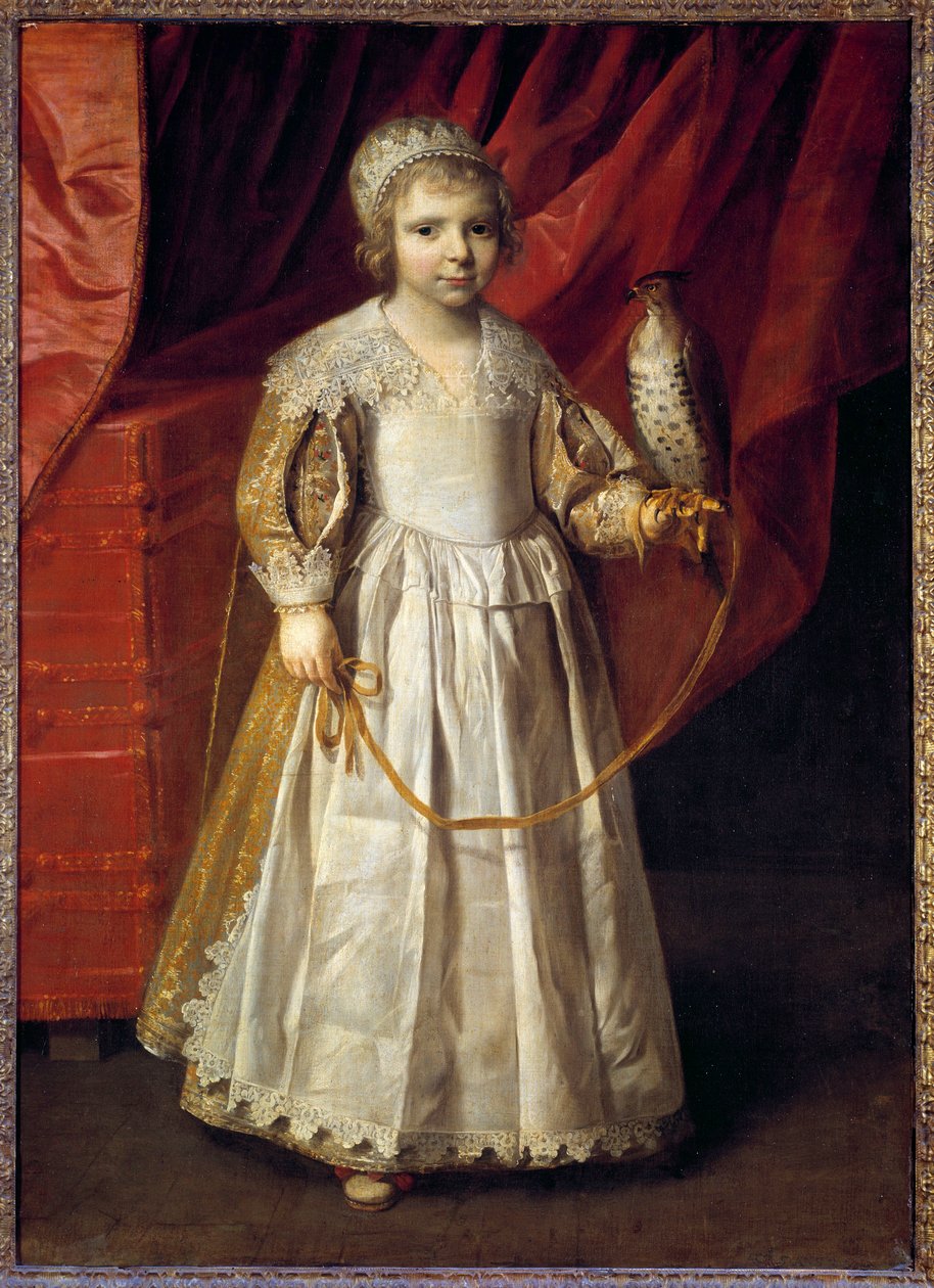 Portrét Anny Marie de Chevreuse (1624-1652), dcery velkého sokolníka Clauda de Lorraine, vévody z Chevreuse Obraz od Philippa de Champaigne (1602-1674) od Philippe de Champaigne