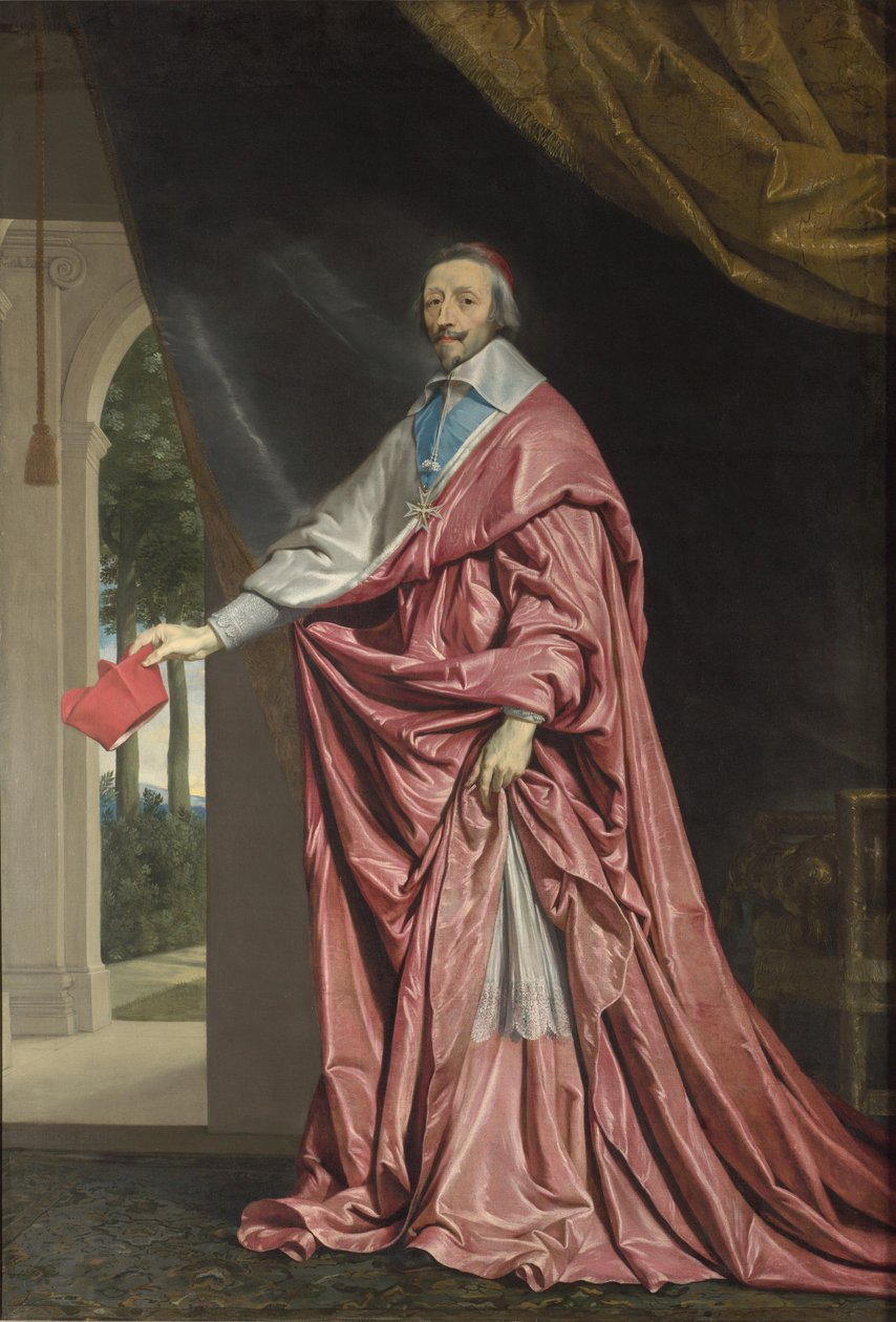Portrét Armanda Jeana du Plessis, kardinála Richelieu od Philippe de Champaigne