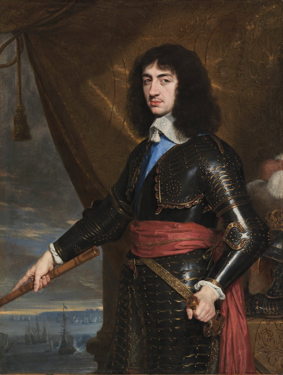 Portrét anglického krále Karla II od Philippe de Champaigne
