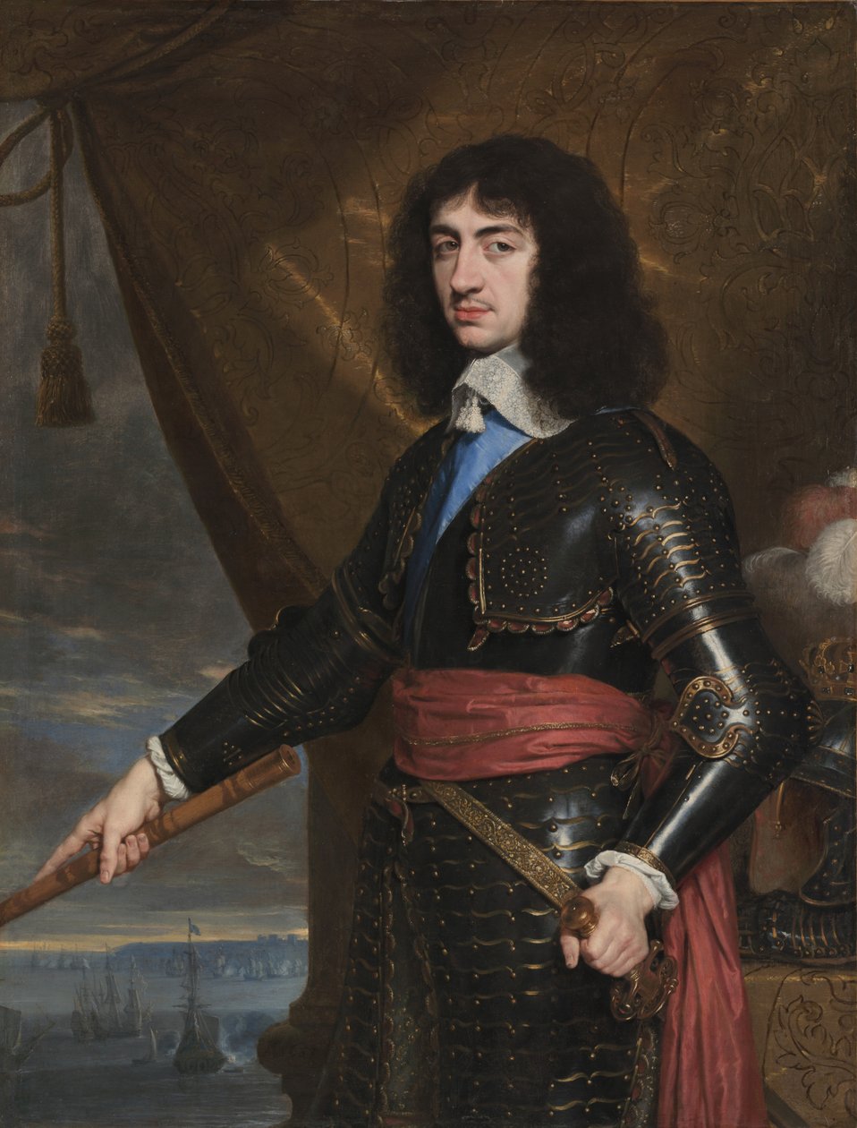 Portrét anglického krále Karla II., 1653 od Philippe de Champaigne