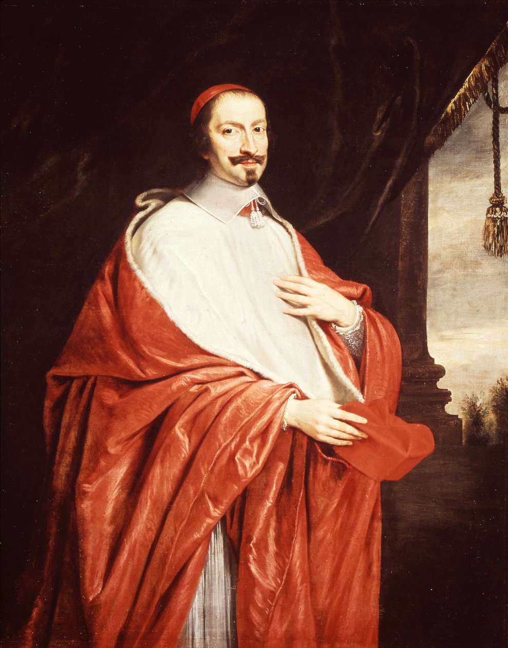 Portrét Mazarina - od Champaigne, Versailles od Philippe de Champaigne