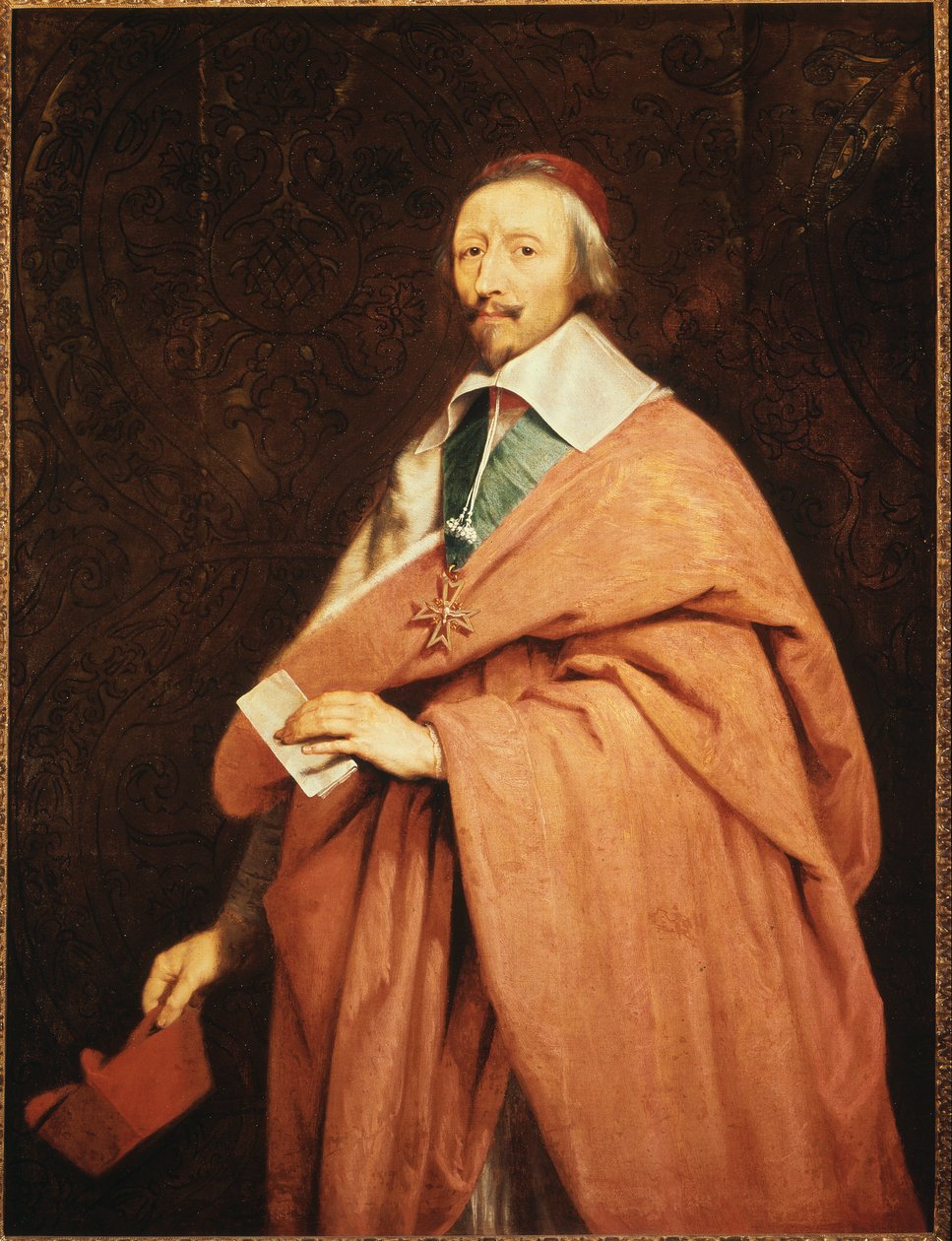 Portrét Richelieu od Philippa de Champaigne (1602 - 1674), muzeum ve Versailles. od Philippe de Champaigne