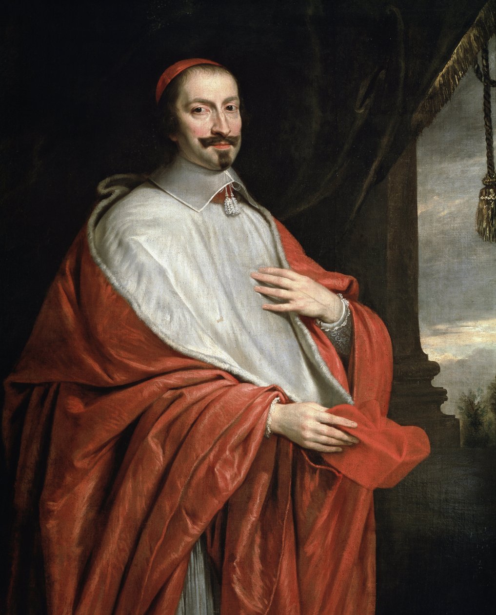 Portrét kardinála Julese Mazarina (olej na plátně od Philippe de Champaigne