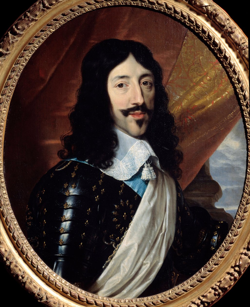 Portrét francouzského krále Ludvíka XIII. (1601-1643) Obraz Philippe de Champaigne (1602-1674) 17. století Sun. 0,75x0,62 m Paříž, Musee Carnavalet - Portrét francouzského krále Ludvíka XIII. (1601-1643). Obraz Philippe de Champaigne (1602-1674) od Philippe de Champaigne