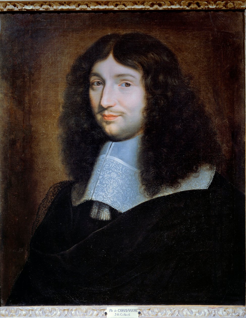 Předpokládaný portrét Jeana Baptista (Jean-Baptiste) Colberta (1619-1683), finančního správce Ludvíka XIV.” Obraz od Philippa De Champaigne (1602-1674). Reims, Musee Des Beaux Arts - Portrét muže, o kterém se předpokládá, že je Jean Baptiste (Jean-Baptiste od Philippe de Champaigne