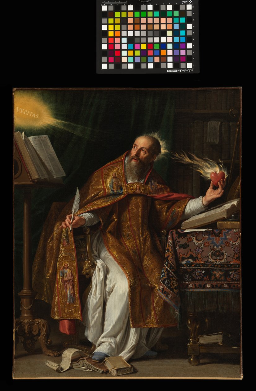 Svatý Augustin, asi 1645 (olej na plátně) od Philippe de Champaigne