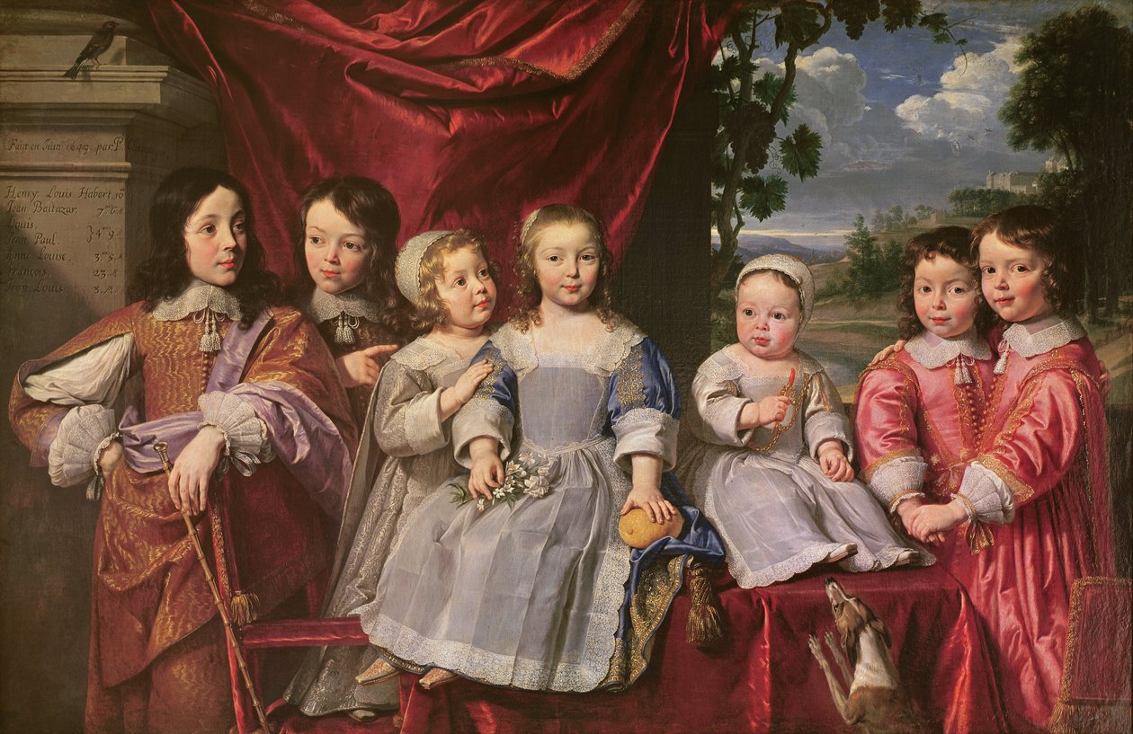 Děti Haberta de Montmorta, 1649 od Philippe de Champaigne