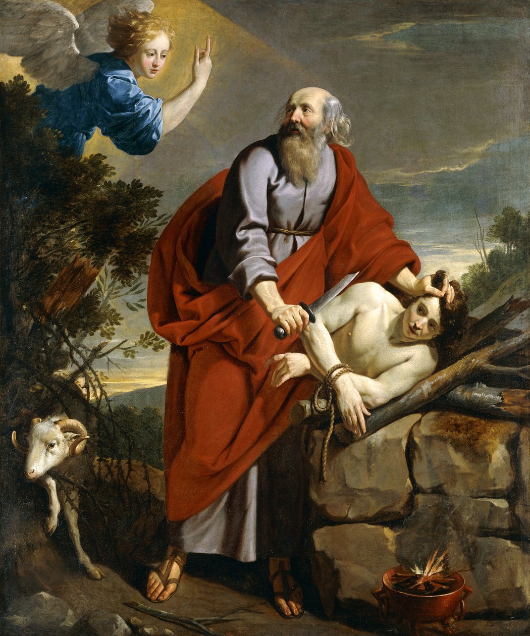 Oběť Izáka, od Philippe de Champaigne