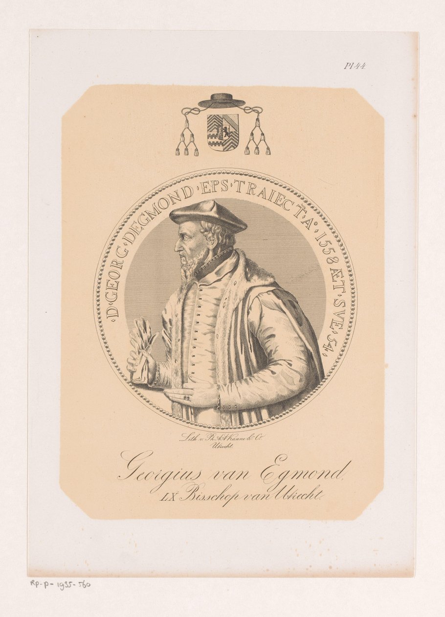 Portrét George van Egmonta od Philippus Anthonius Alexander Kanne (attributed to)