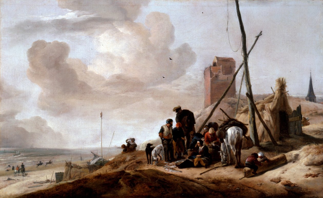 Pobřežní scéna od Philips Wouwerman
