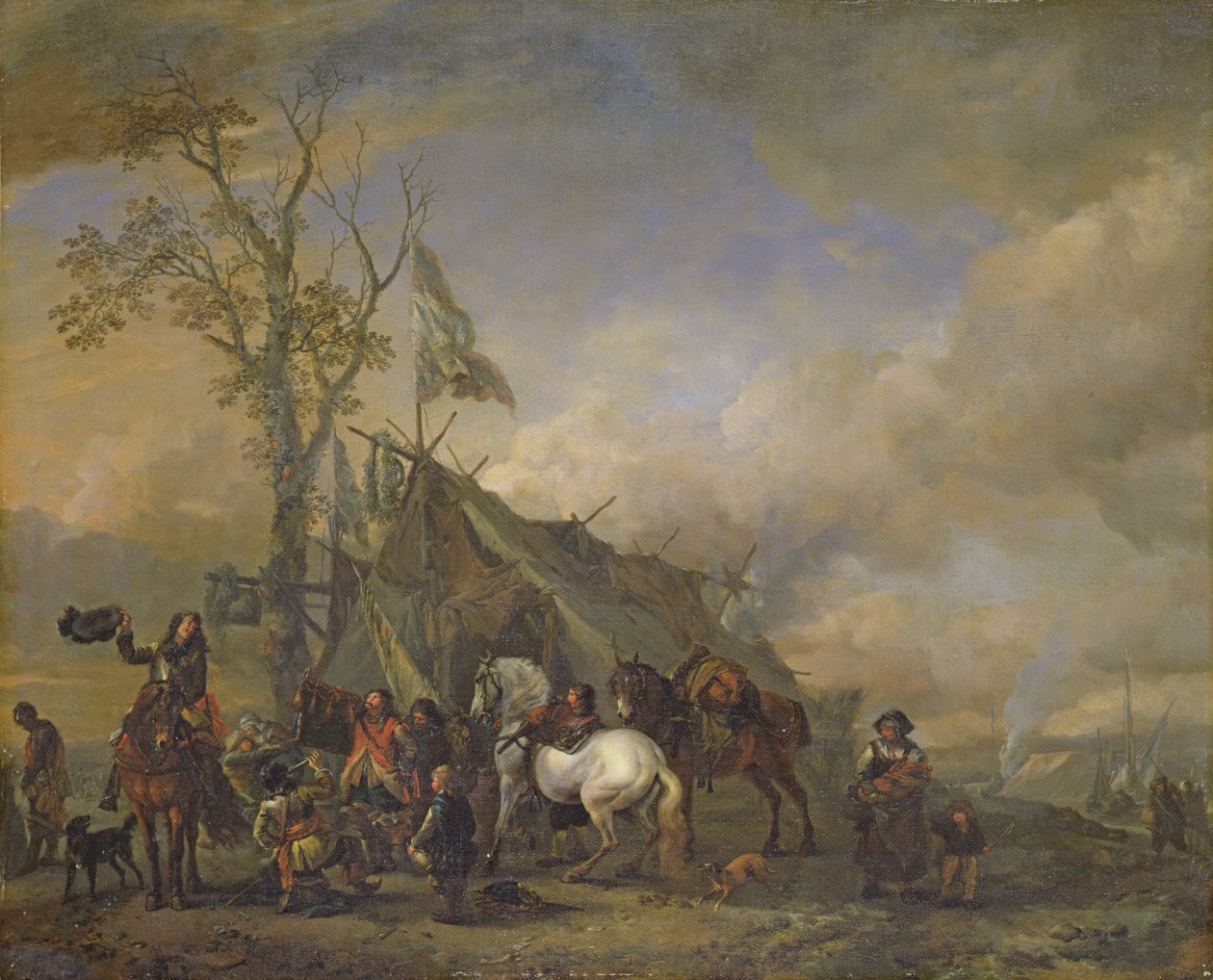 Odjezd kavaleristů od Philips Wouwerman