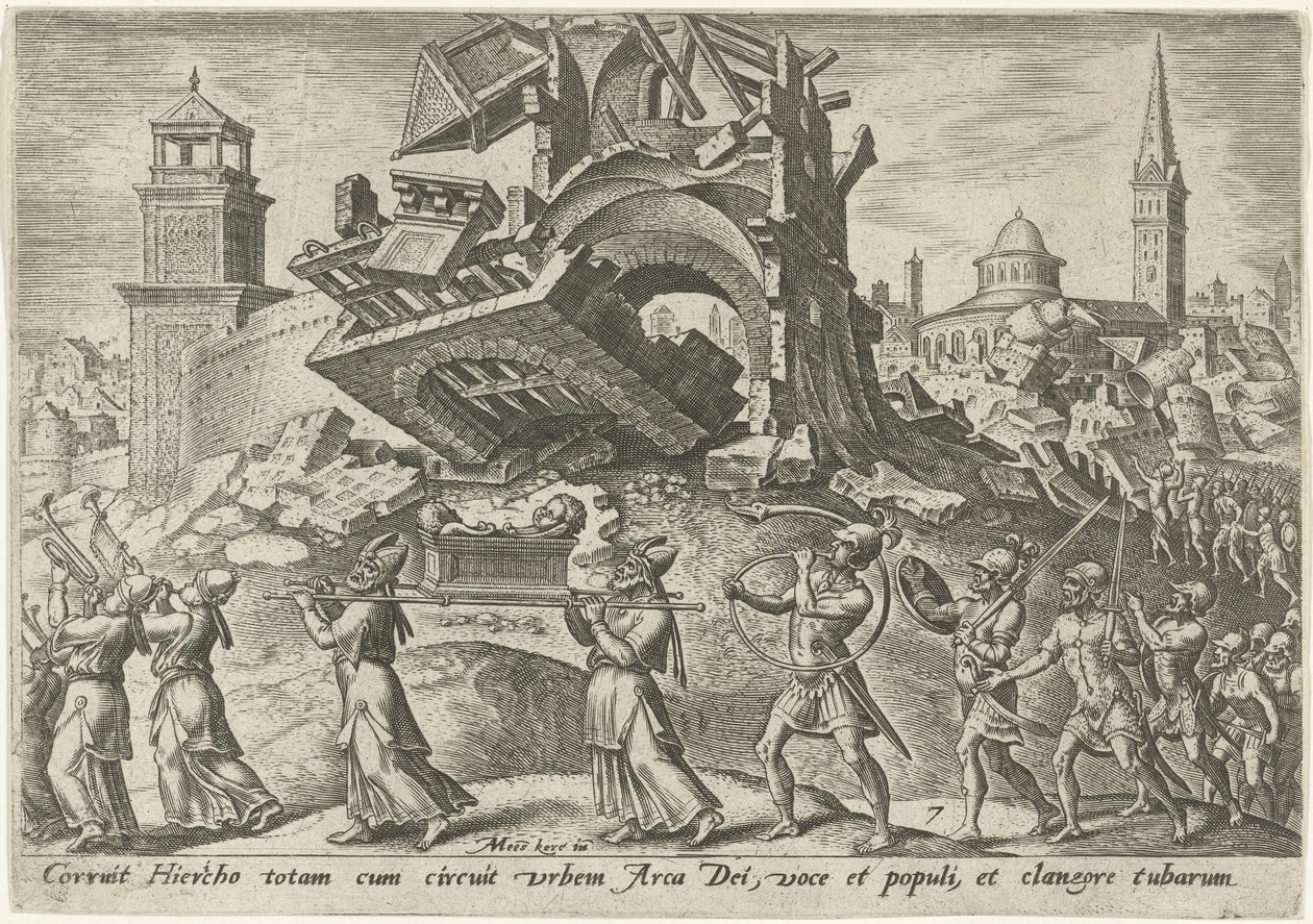 Desolation of Jericho The Days of Doom of the Jewish People (název série) od Philips Galle
