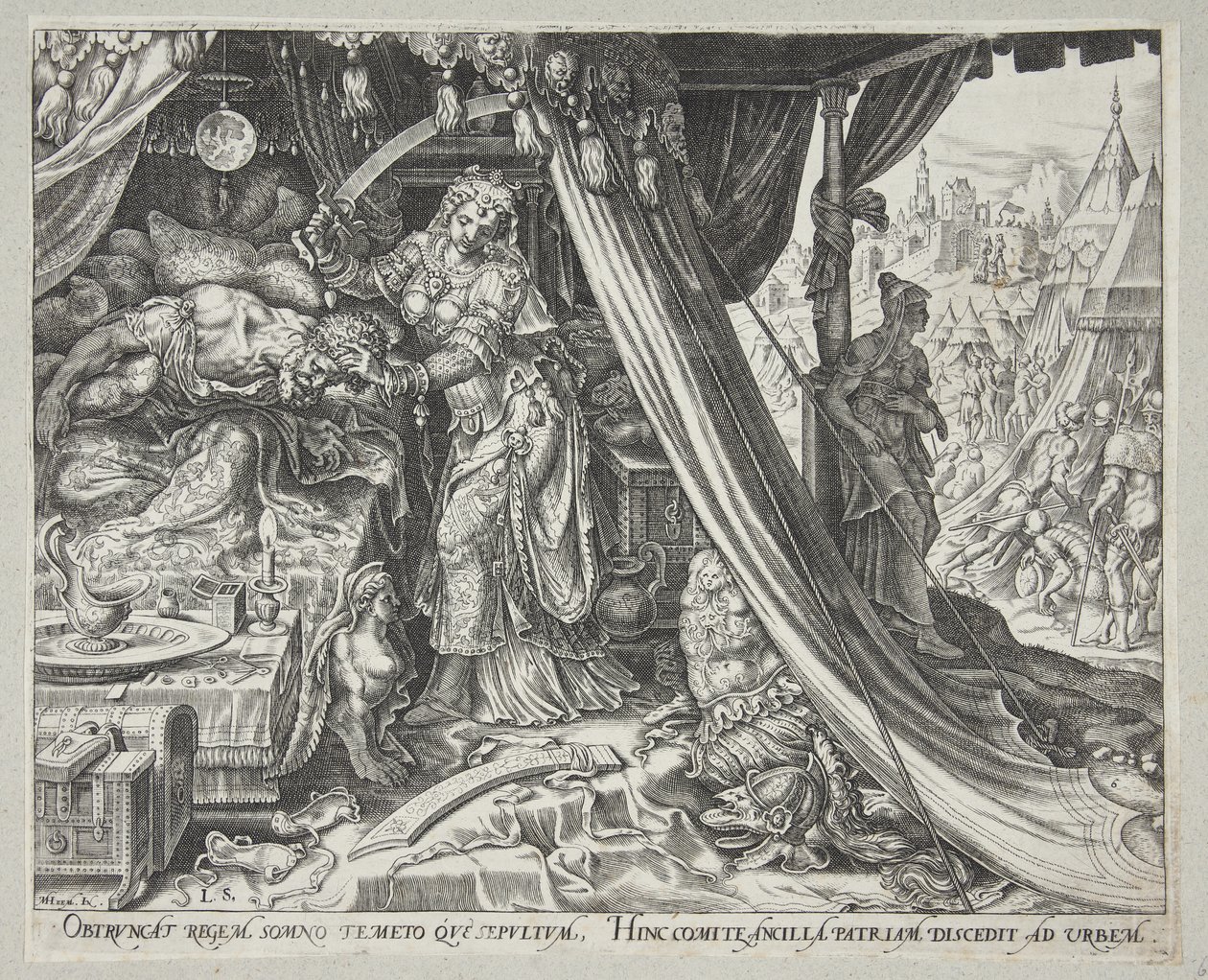 Judith zabíjela Holoferna od Philips Galle
