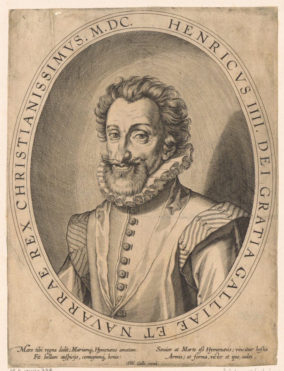 Portrét Jindřicha IV., krále Francie od Philips Galle