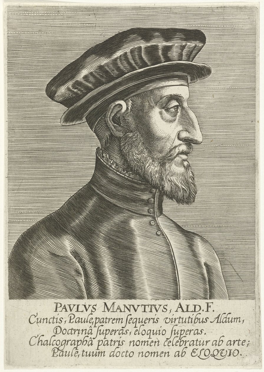 Portrét Paola Manuzia od Philips Galle
