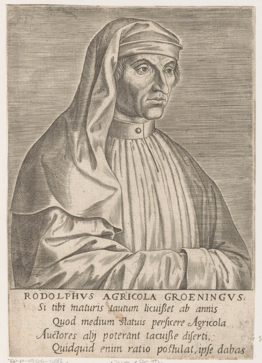 Portrét Rudolfa Agricoly od Philips Galle