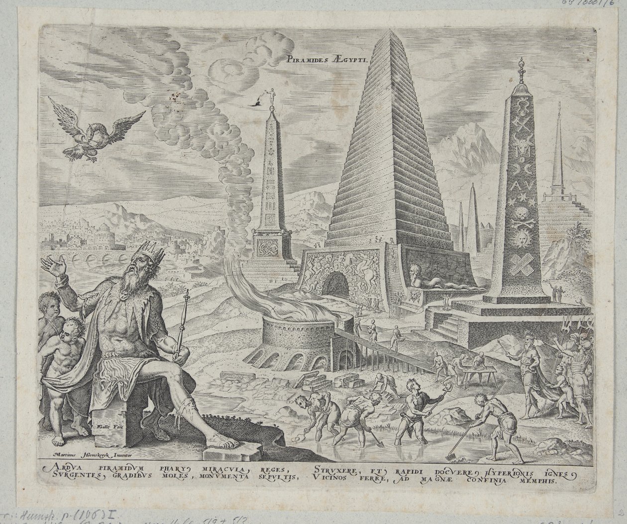 Egyptské pyramidy od Philips Galle