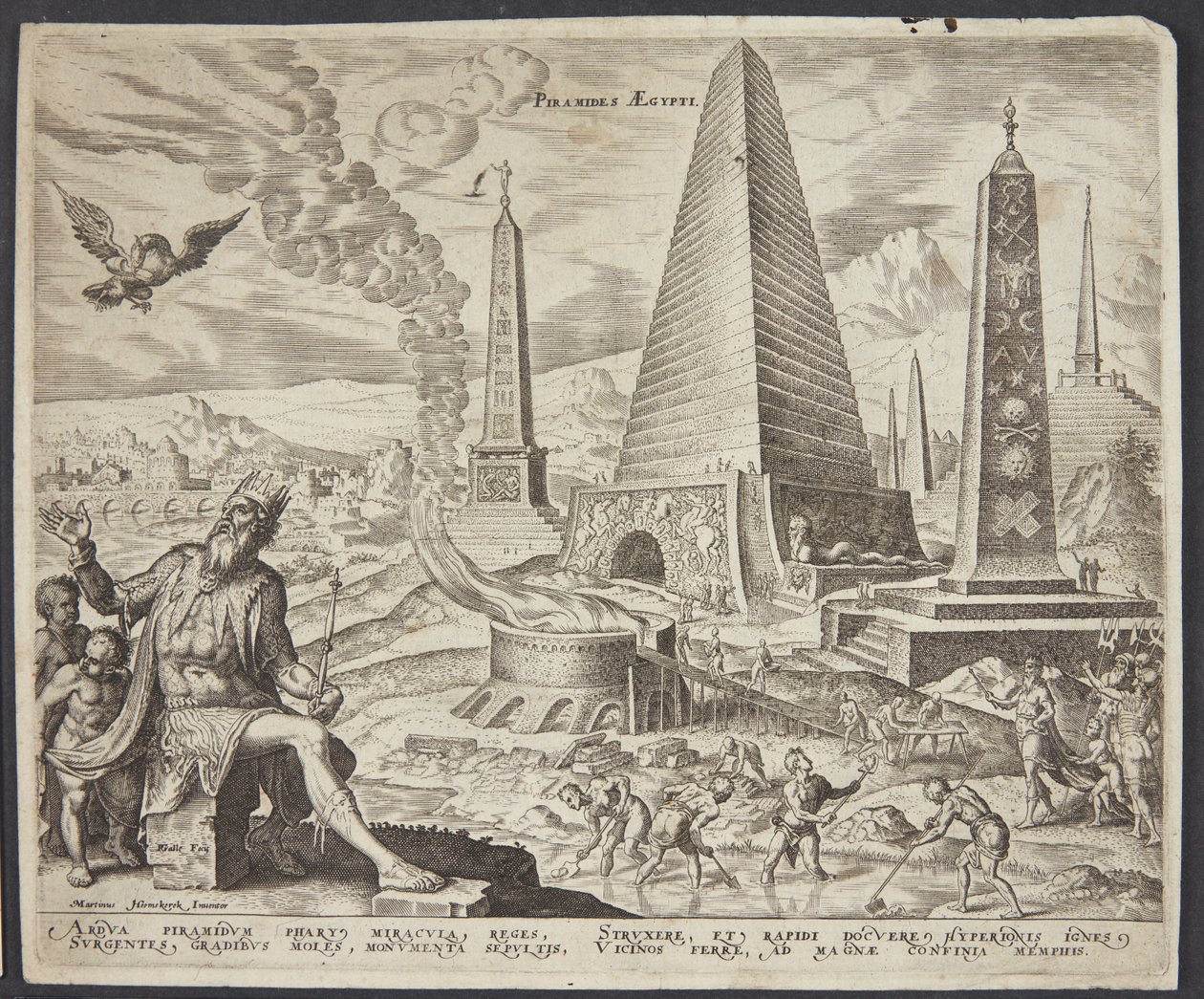 Egyptské pyramidy od Philips Galle
