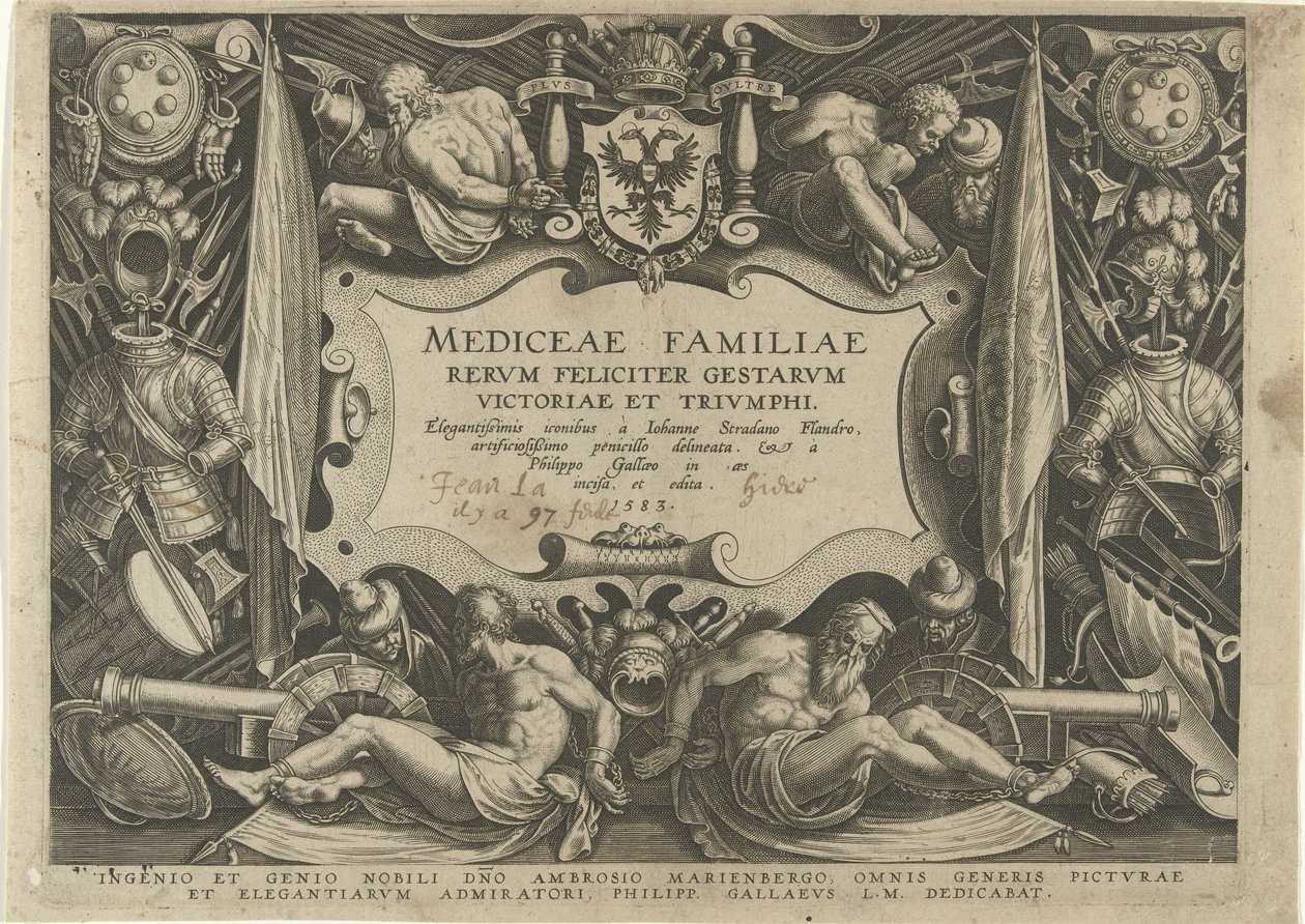Titelprent van de série Medicejské rodiny Familiegeschiedenis van het geld De
