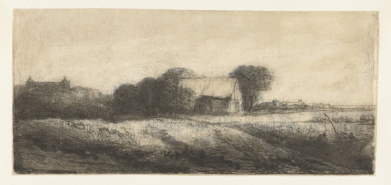 Krajina s rybářem ve člunu od Philips Koninck (attributed to)