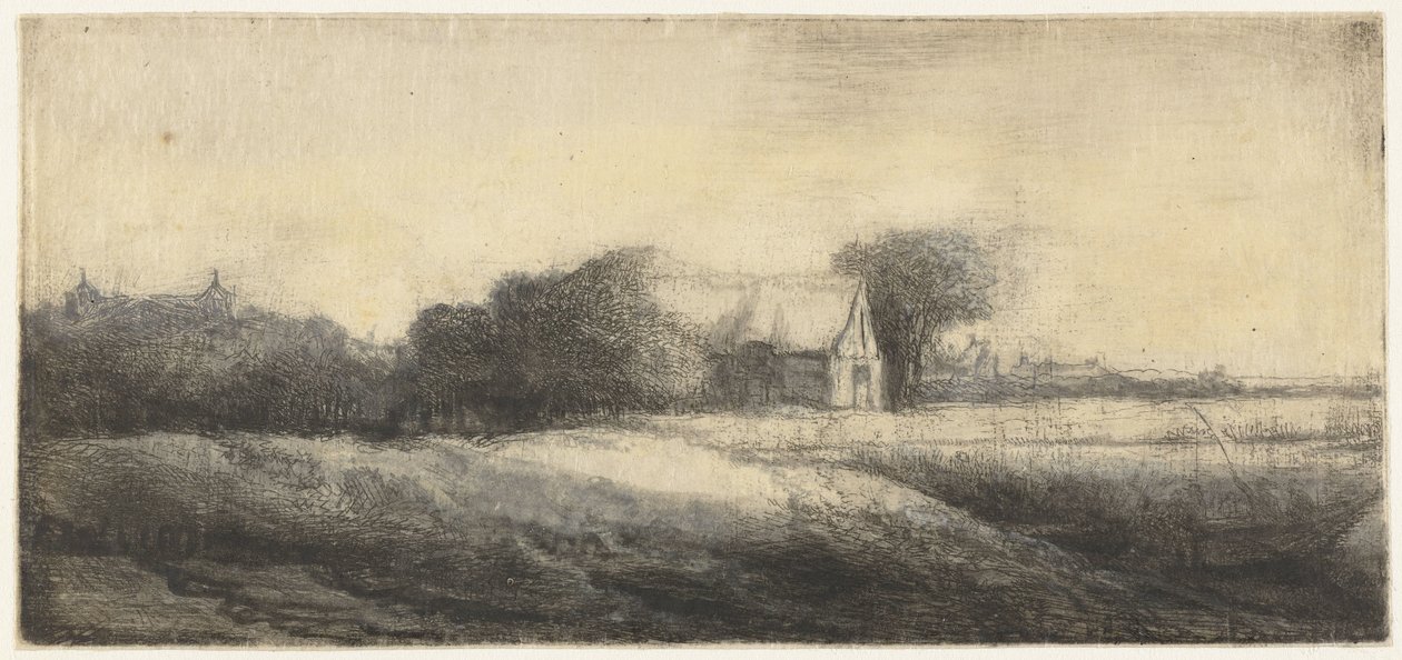 Krajina s rybářem ve člunu od Philips Koninck (attributed to)