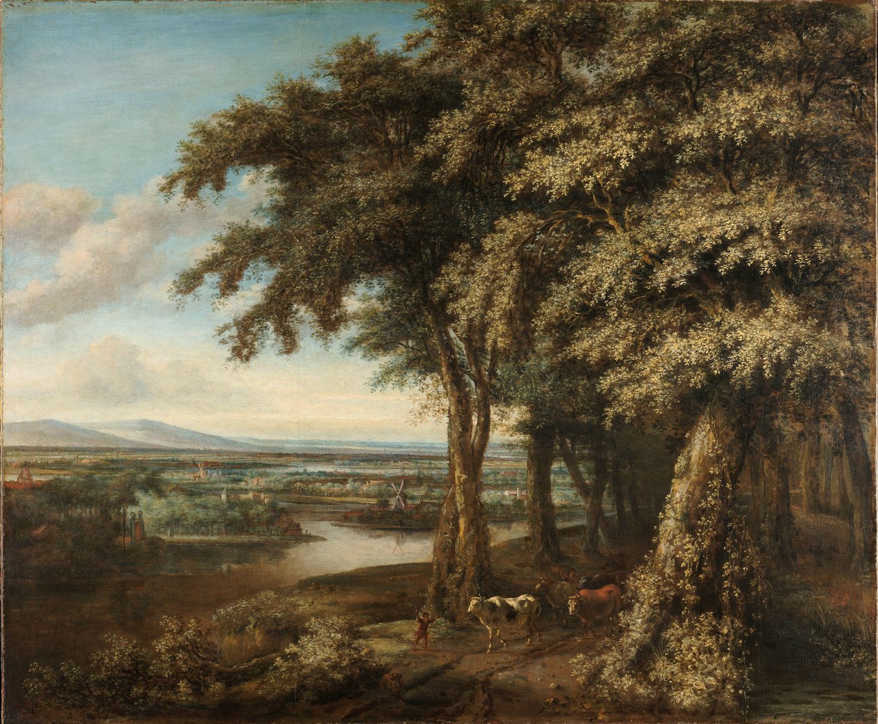 Vchod do lesa od Philips Koninck