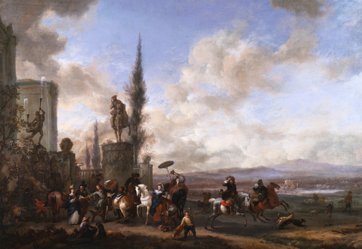 Odjezd na lov od Philips Wouwerman