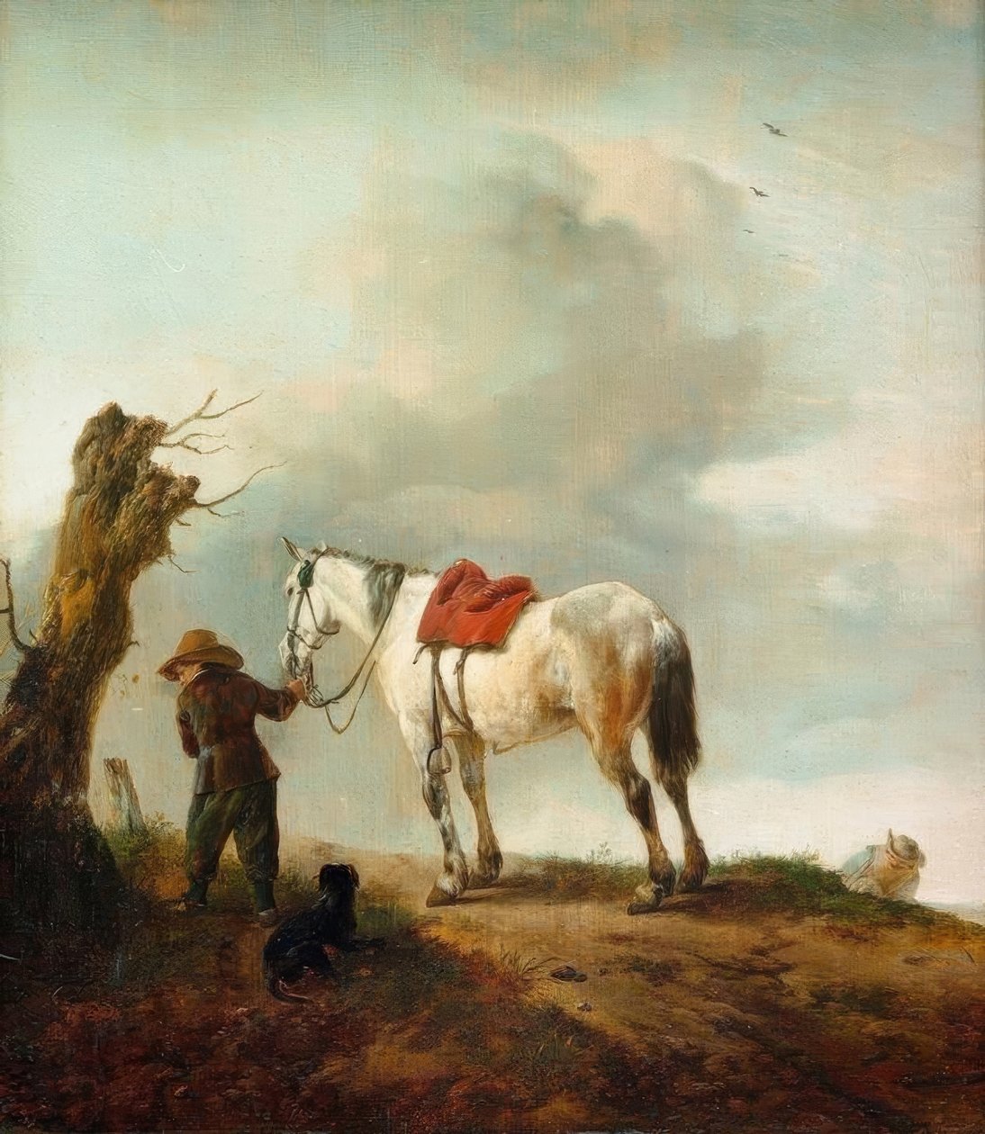 Bílý kůň; plíseň od Philips Wouwerman