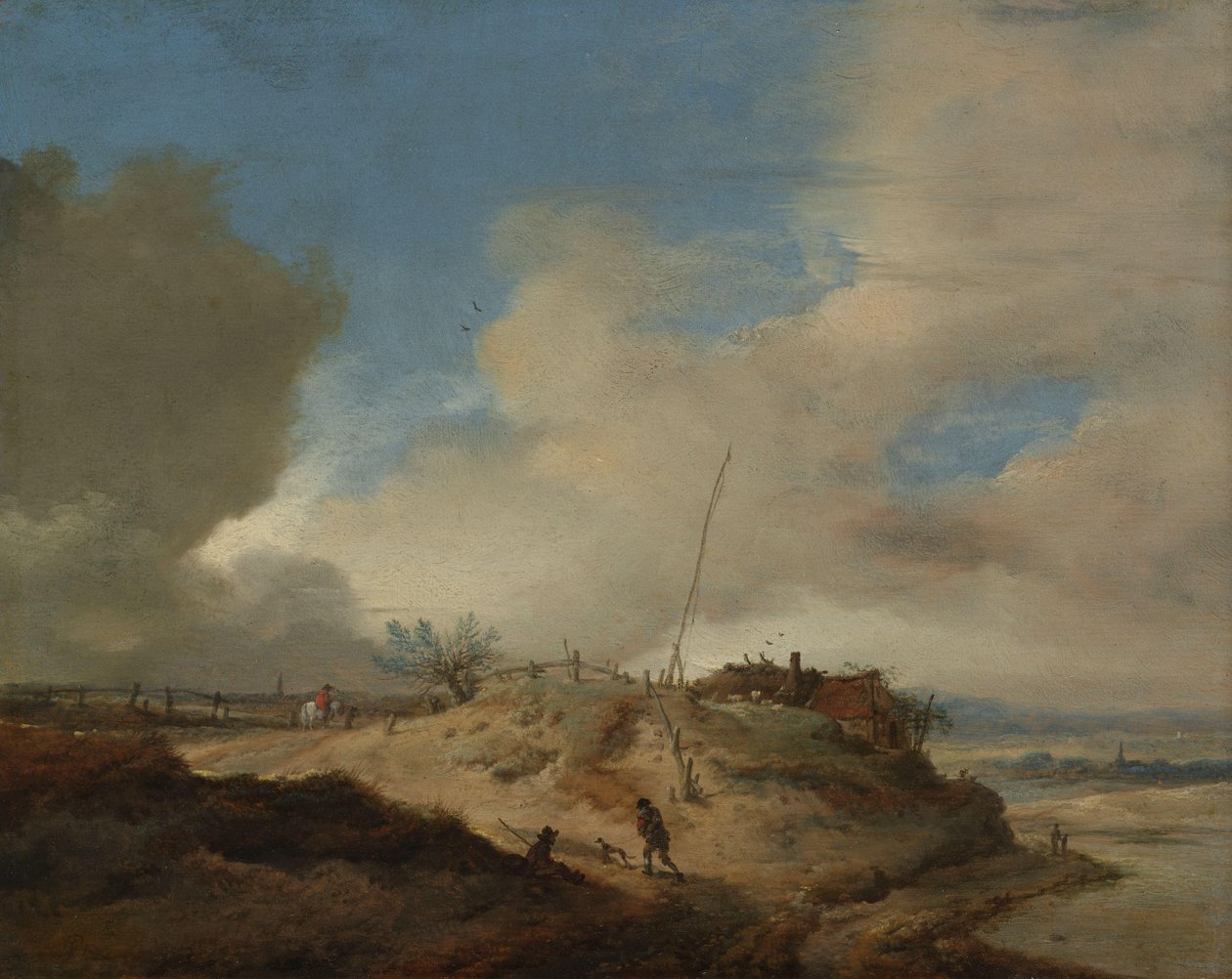 Krajina duny se signálním postem od Philips Wouwerman