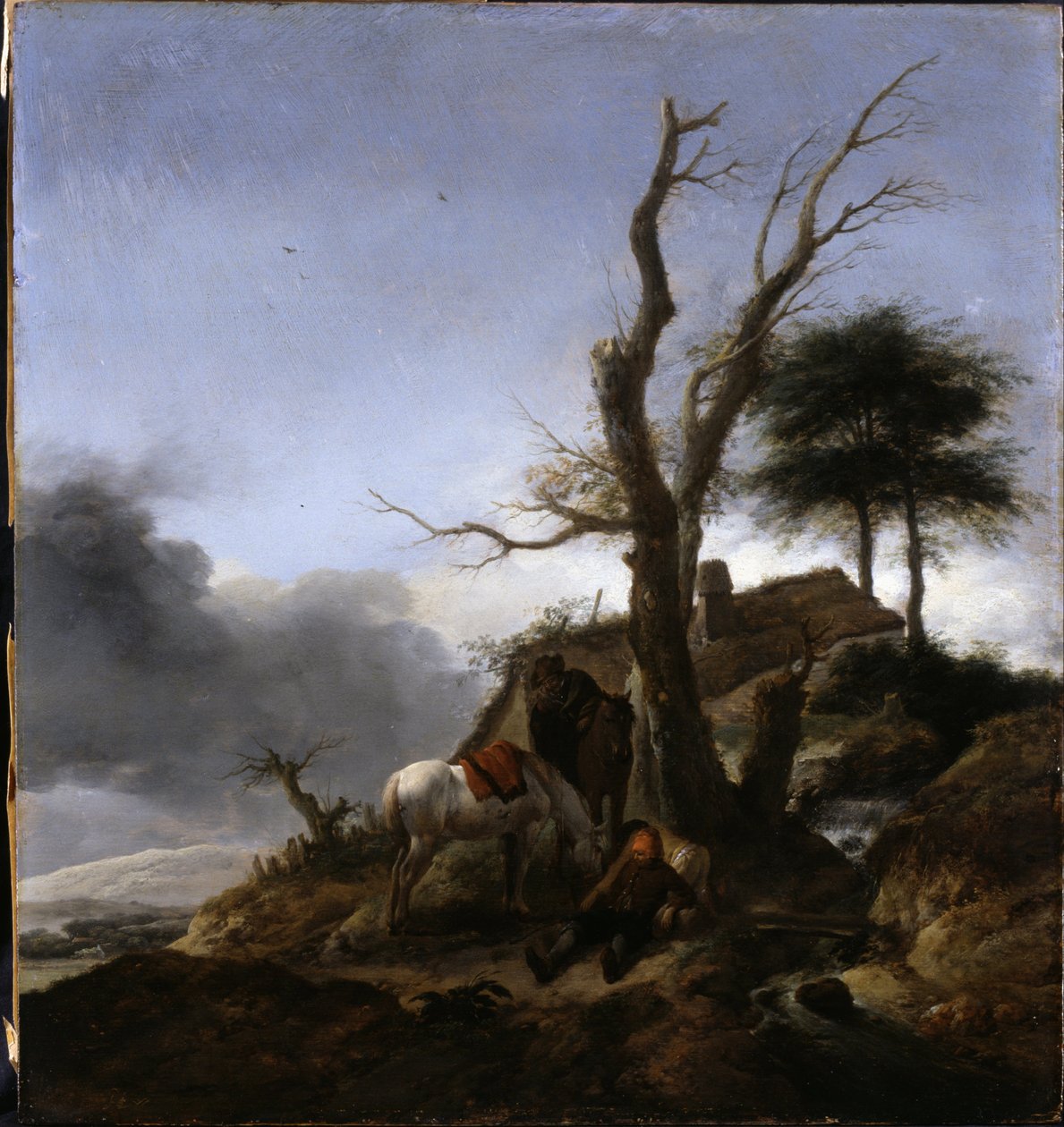 Zastávka pro cestující od Philips Wouwerman