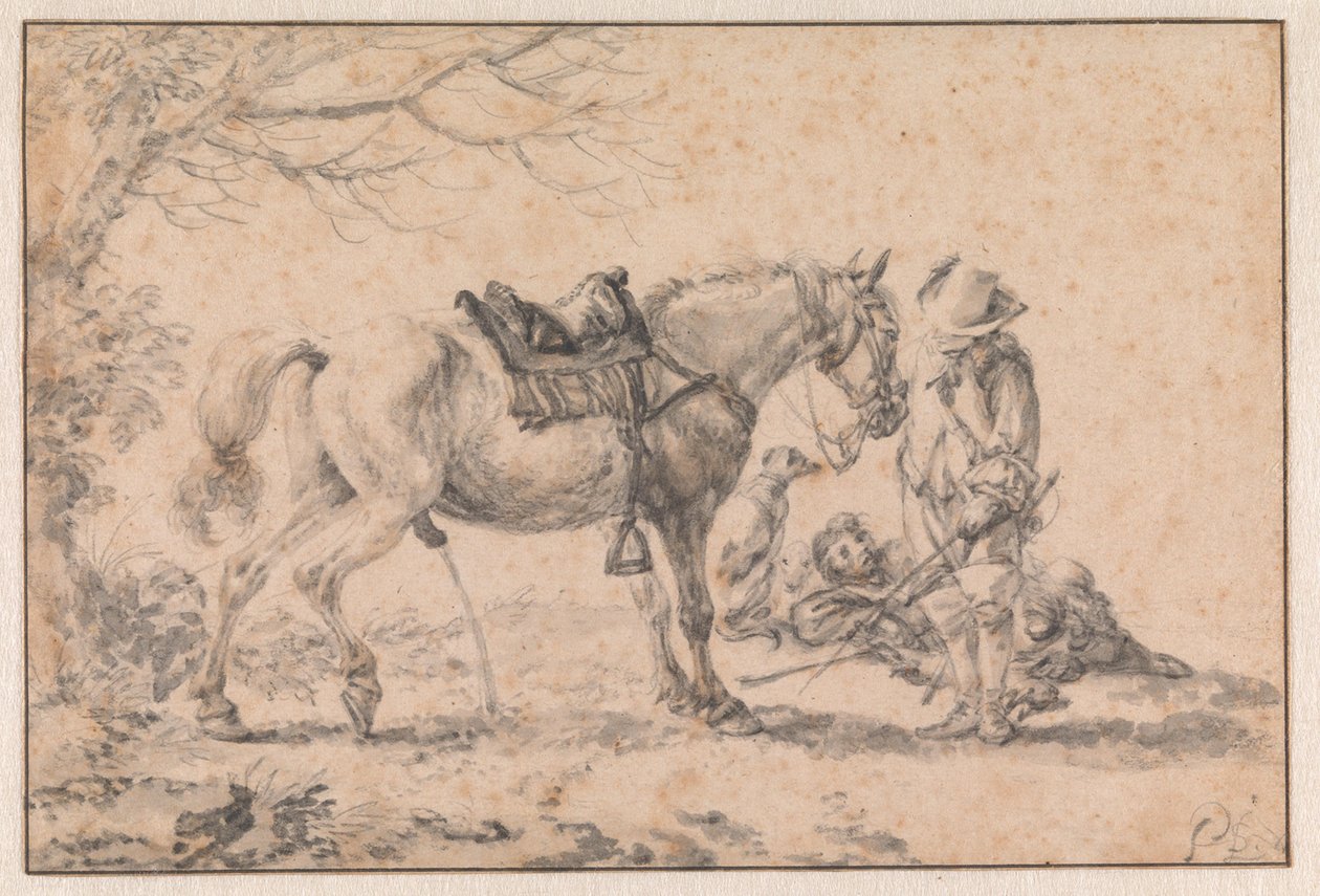 Čurající kůň od Philips Wouwerman