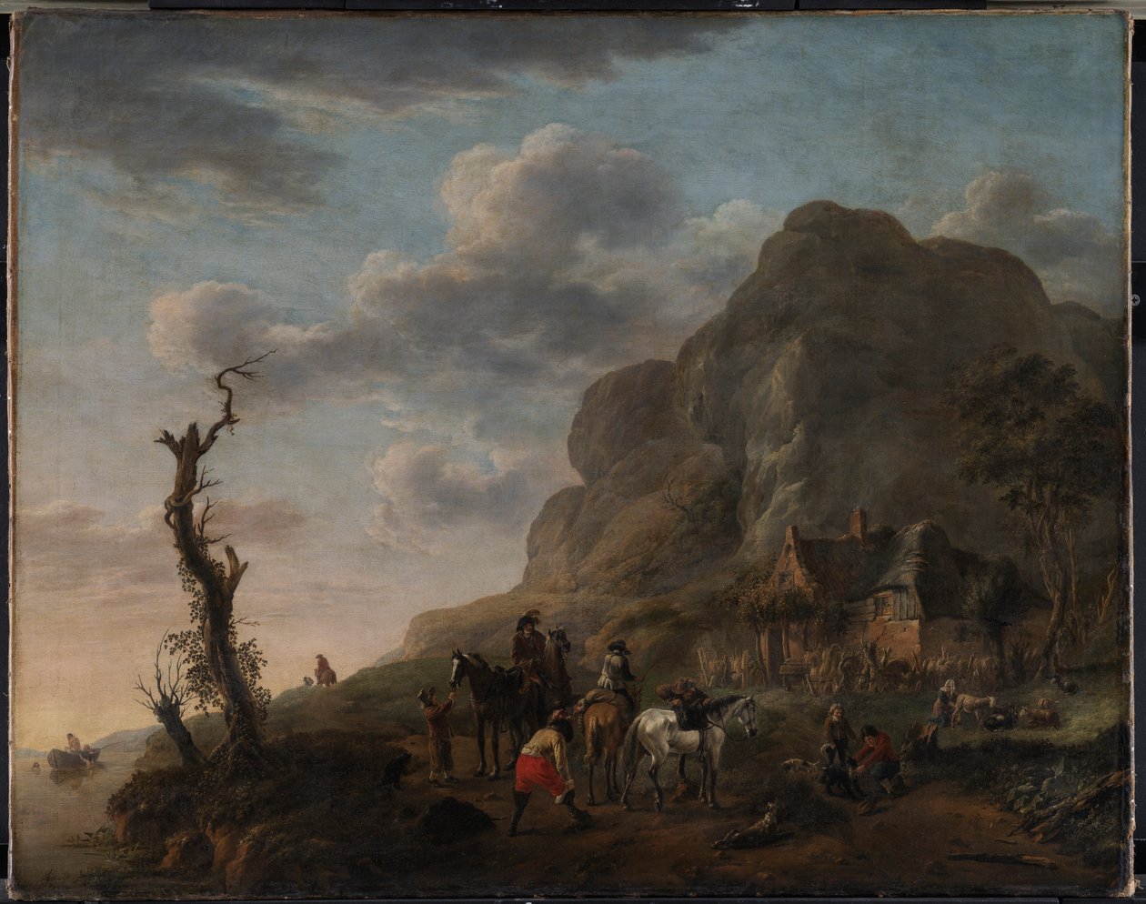 Krajina s odpočívajícími jezdci od Philips Wouwerman