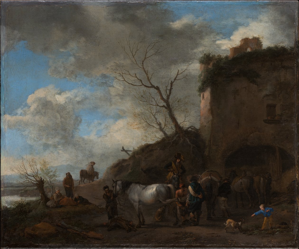 Jezdci u kováře od Philips Wouwerman