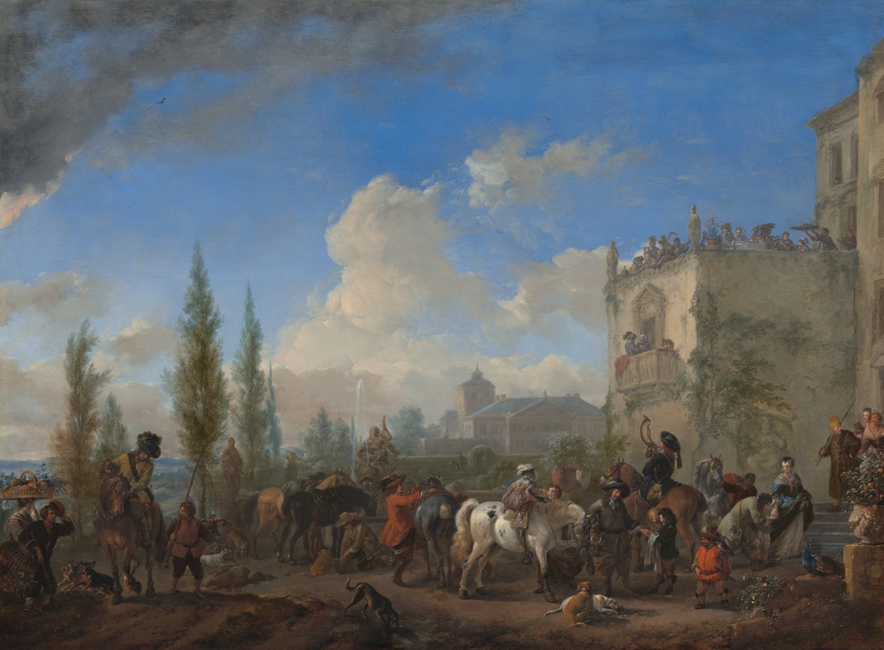 Odjezd na lov od Philips Wouwerman