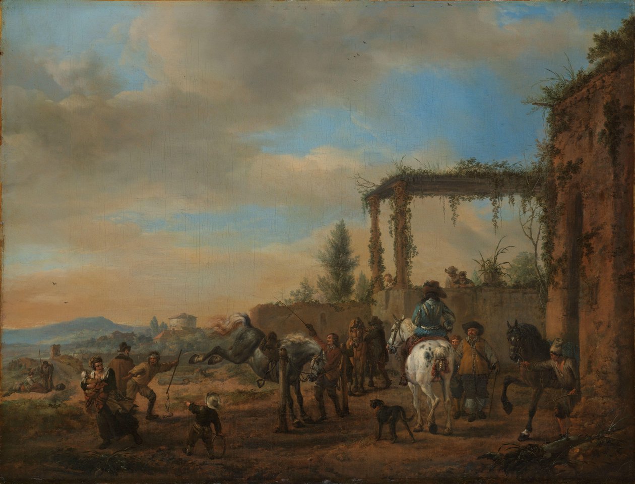 Jezdecká škola Jezdecká škola od Philips Wouwerman