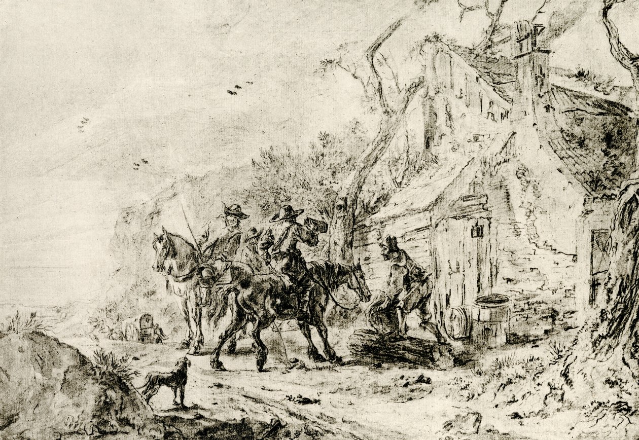 Zastavte se v taverně od Philips Wouwerman