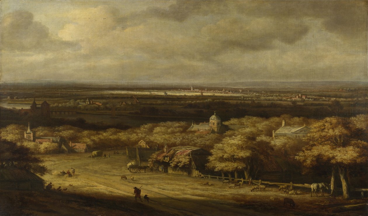 Rozsáhlá krajina, c. 1670 od Philips de Koninck