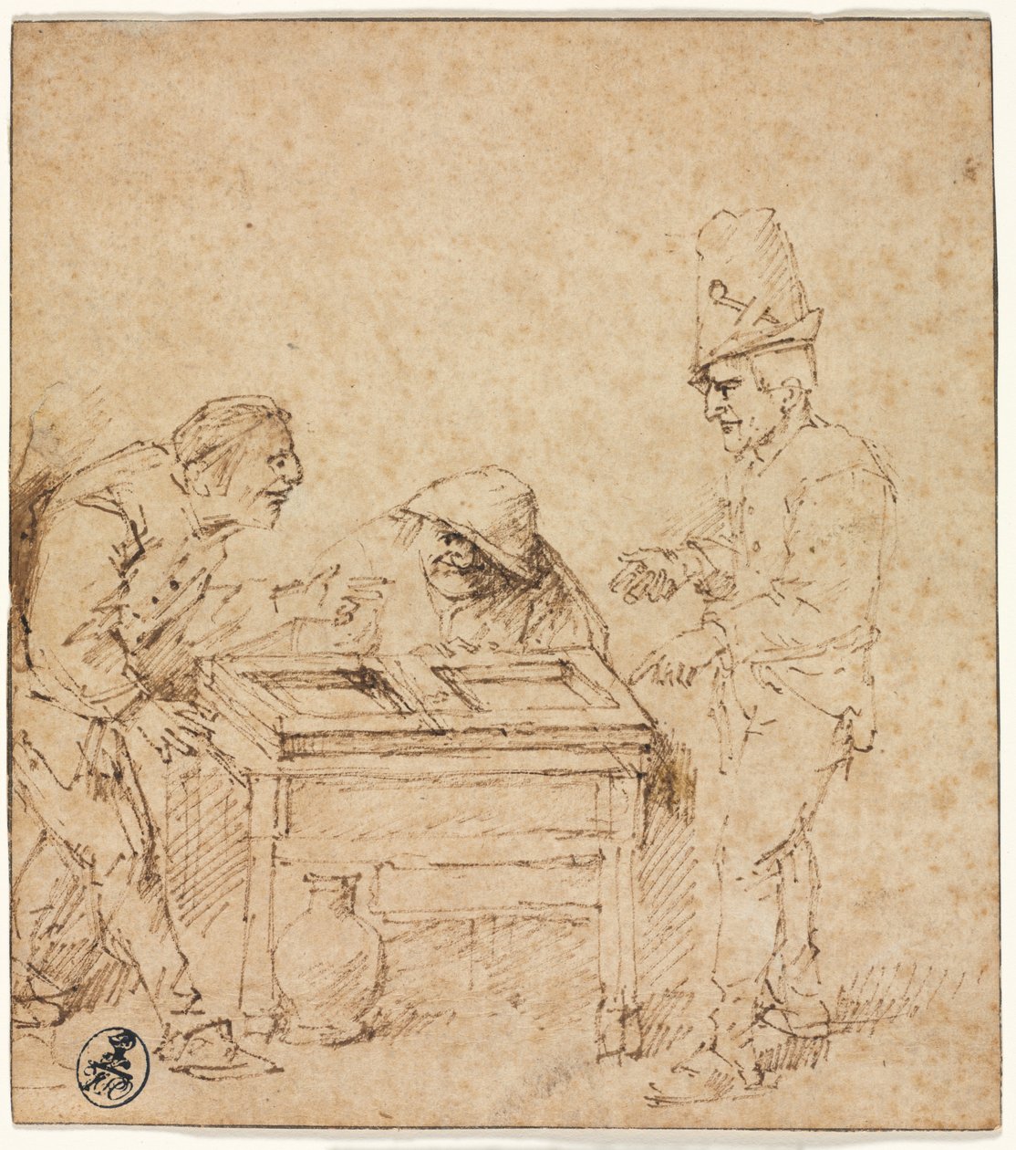 Hráči Tric-Trac od Philips de Koninck