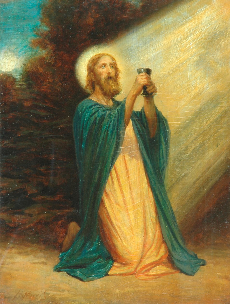 Kristus v zahradě Getsemanské, 1889 od Phillip Richard Morris