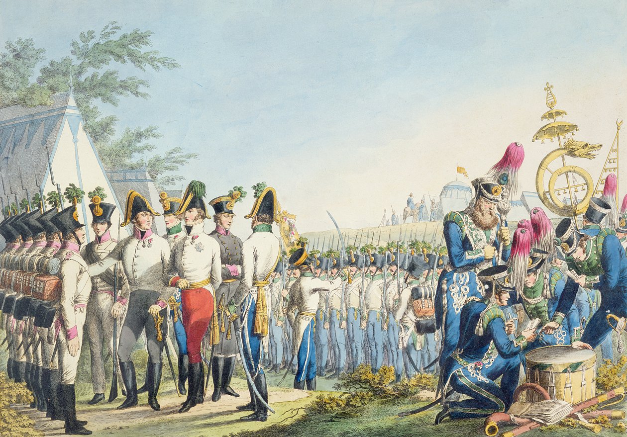 Nová císařská královská rakouská lehká pěchota po napoleonských válkách, kolem roku 1820 od Phillip von Stubenrauch
