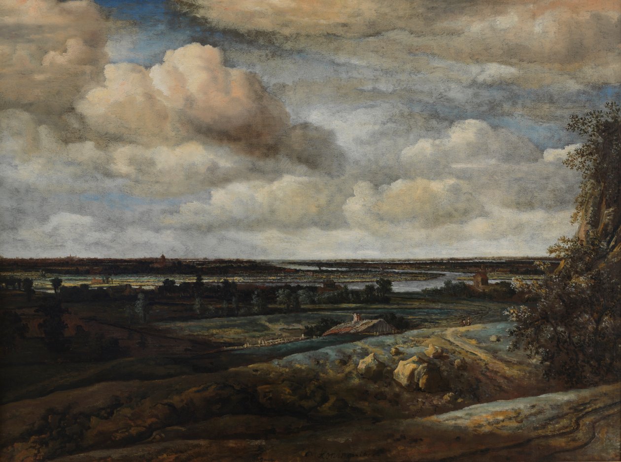 Holandská panoramatická krajina s řekou, 1654 od Phillips de Koninck
