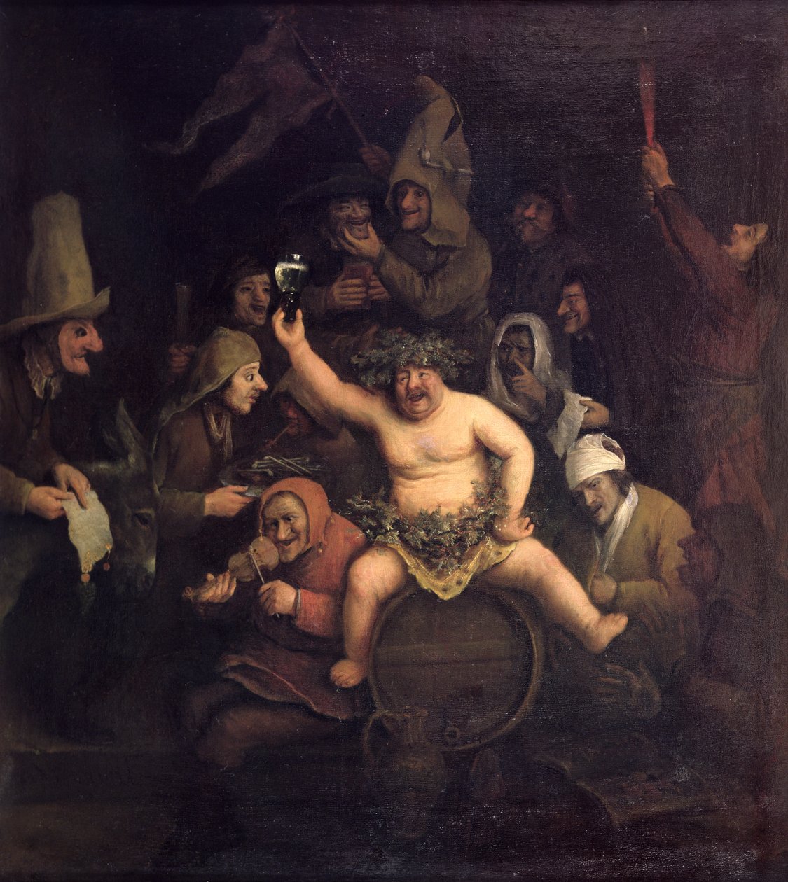Bakchova slavnost, 1654 od Phillips de Koninck