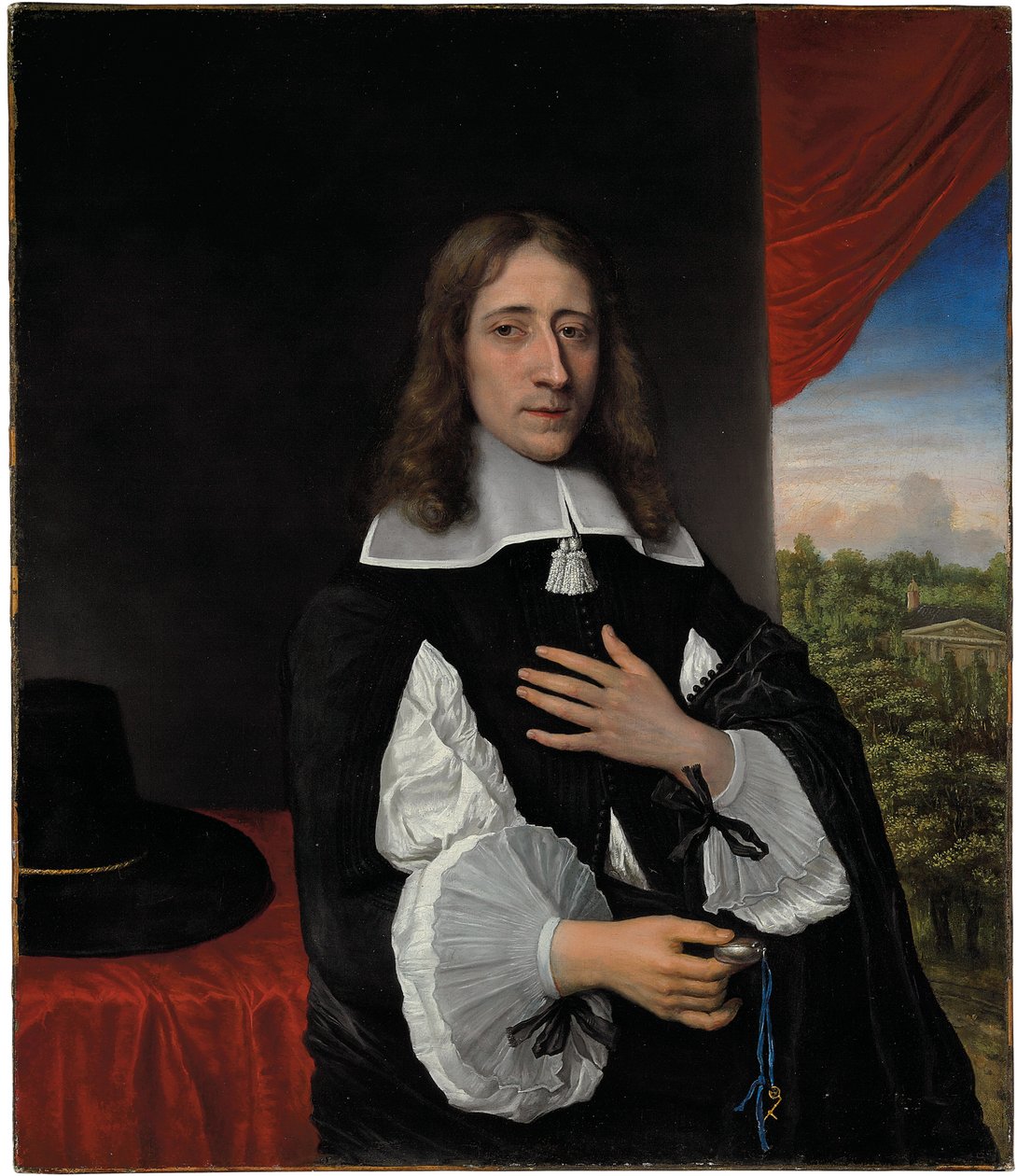 Portrét profesora Franciscus Van Schooten, 1656 od Phillips de Koninck