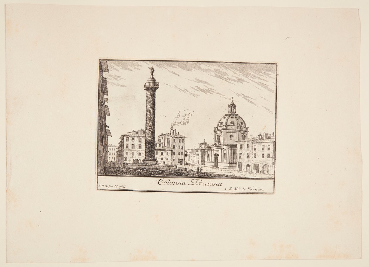 Dánsky: Trajánův sloup. 1. Kostel S. Maria de Fornari od Philothée Francois Duflos
