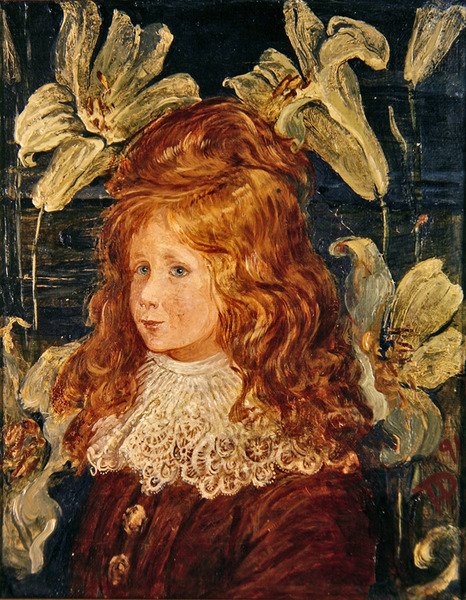 Portrét chlapce od Phoebe Anna Traquair