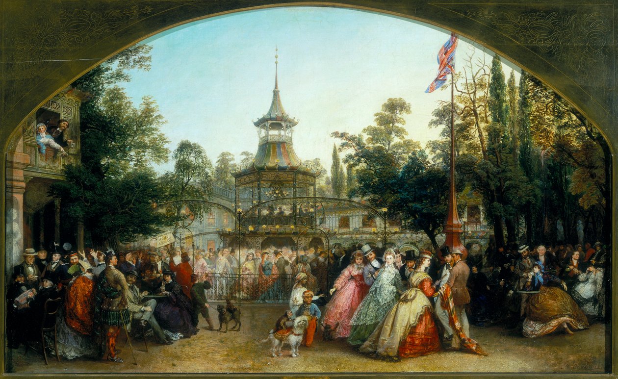 „Taneční platforma v Cremorne Gardens“, 1864. od Phoebus Levin